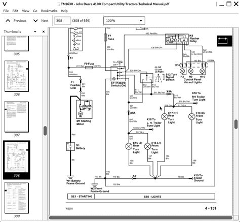 john deere 4100 wiring diagram 